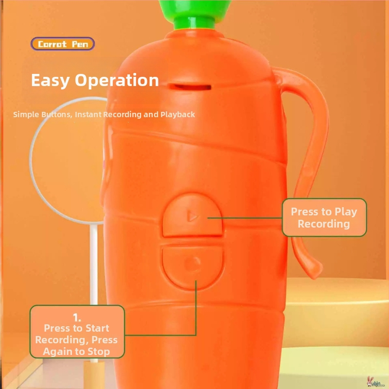 Burkānu formā ierakstāmā pildspalva — izglītojoša spēle, ierakstu ilgums 40 s, ieraksta formāts: Cits, AA baterija, korpuss ABS, atmiņas kartes nav atbalstītas