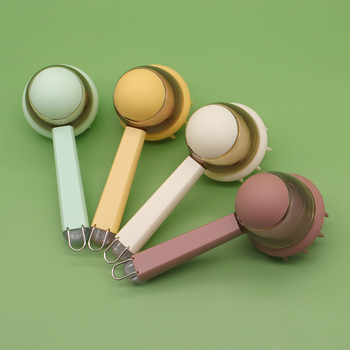 Chuangjie Kefa na kúpanie domácich miláčikov – dlhá rúčka, masážna kefa pre psy a mačky (PP/TPR/ABS nerezová oceľ)