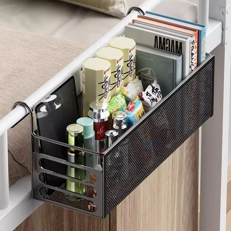 Vješena košarica za noćni ormarić — željezni materijal, minimalistički stil, brend Kitchen push, pogodna za daljinske upravljače, uredske potrepštine, voće, torbice, lijekove