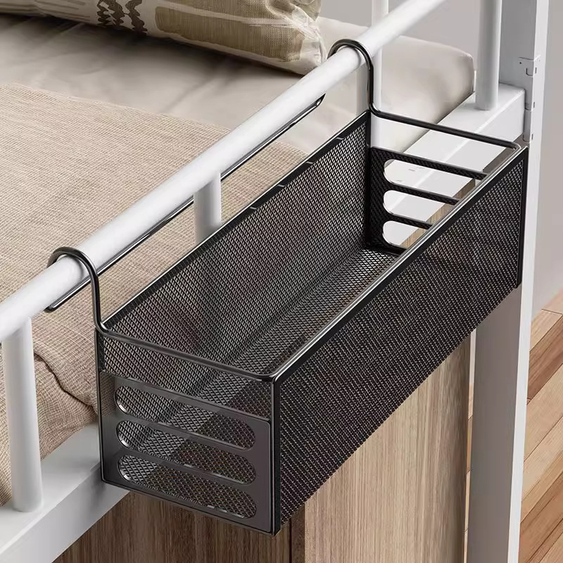 Vješena košarica za noćni ormarić — željezni materijal, minimalistički stil, brend Kitchen push, pogodna za daljinske upravljače, uredske potrepštine, voće, torbice, lijekove