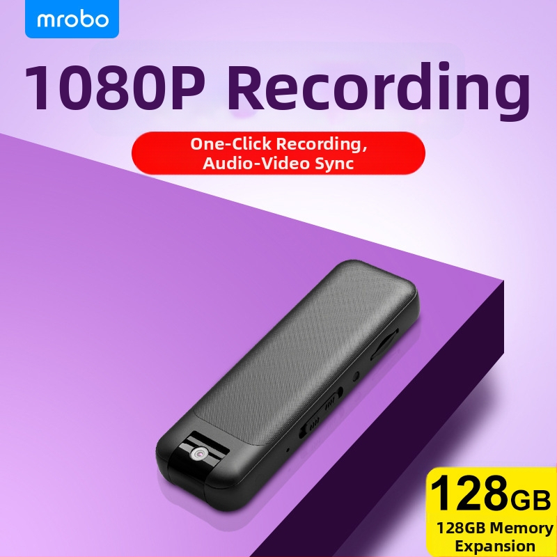 1080p HD zapisno pero s klipom za odjeću, za konferencije, okretni objektiv, redukcija šuma, do 300 minuta snimke
