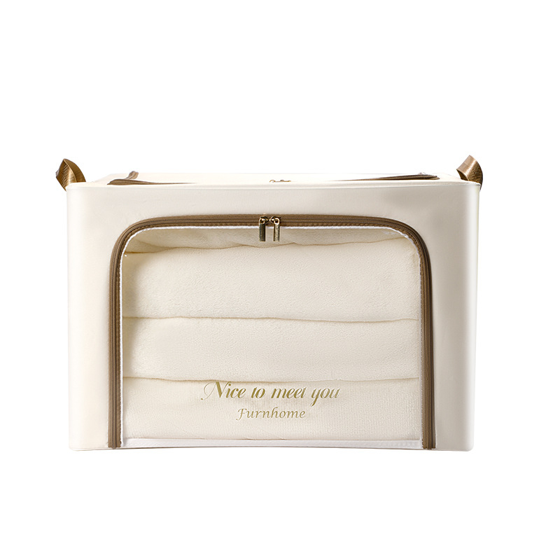 Cutie de depozitare pliabilă din țesătură, model 8019, capacitate 90–100 L, organizator portabil pentru haine și jucării