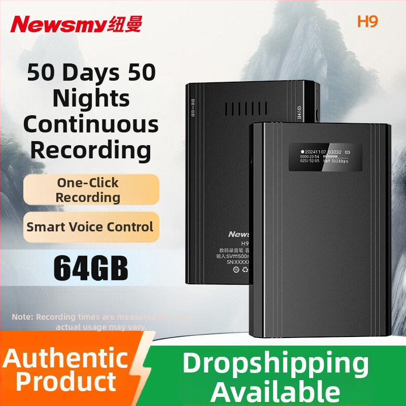 Newman H9 záznamové pero – WAV formát, 1000 minút, HD potlačenie šumu, hlasové ovládanie, USB 2.0