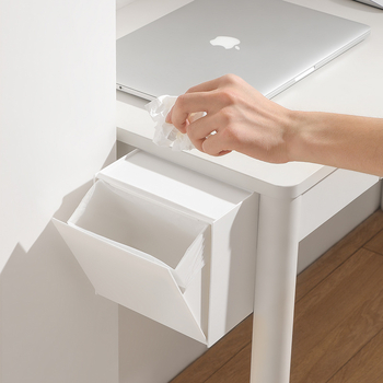 Fürdőszobai falra szerelhető tároló ABS-ből, négyzetes modell, 1 L kapacitás, modern minimalist stílus, szervező