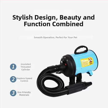 Pet Water Blower su DC motoru, spiralinis šildymo laidinys, žemiau 1000W, 220V, perkaitimo apsauga