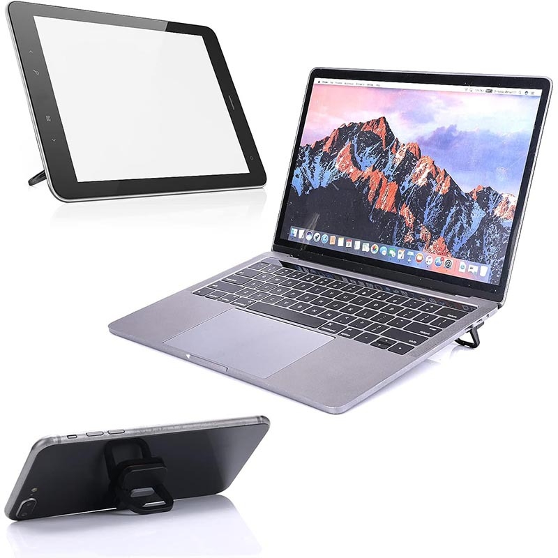 Univerzalni nosač za laptop od cinkove legure, sklopivi, s podrškom za tipkovnicu i ljepljivim stražnjim dijelom