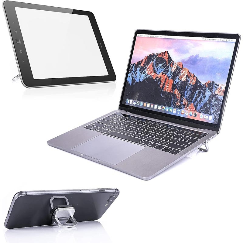 Univerzalni nosač za laptop od cinkove legure, sklopivi, s podrškom za tipkovnicu i ljepljivim stražnjim dijelom