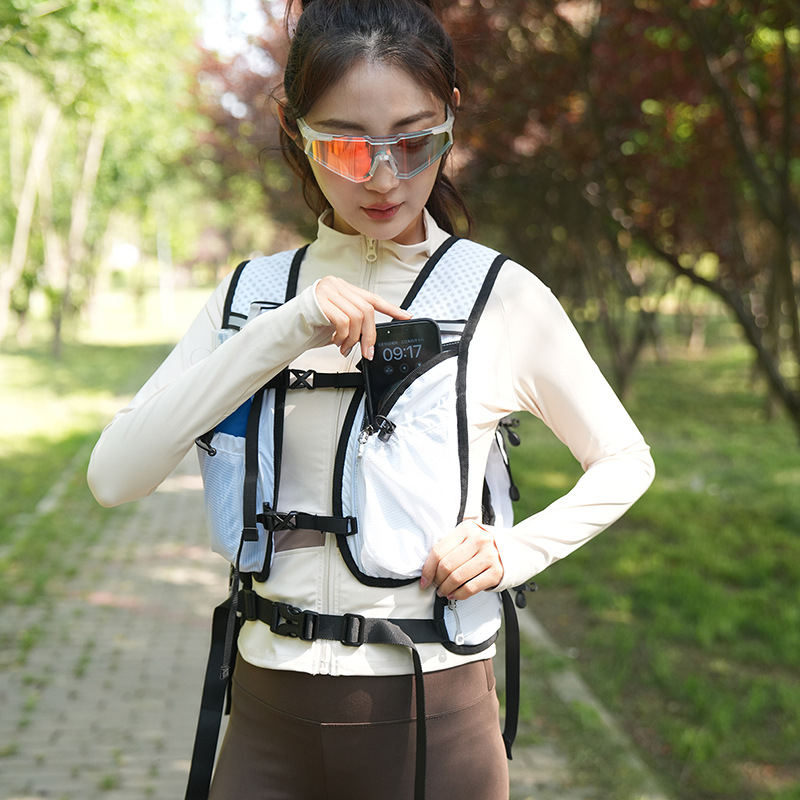 Unisex ruksak za planinarenje i MTB, lagani najlon, prozračan, vodootporan, otporan na habanje, proširiv, zakrivljene naramenice