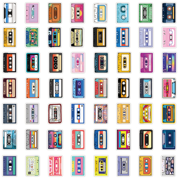 Music Tapes graffiti naljepnice set za bilježnice, prtljagu i telefone — nordijski stil, samoljepljive, vodootporna HD tisak