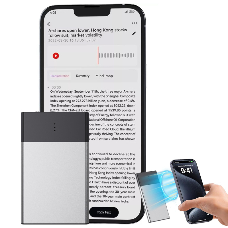 AI rekorders Up-11 AI verzija s prijevodom i inteligentnim prijepisom; formati snimanja WMA, WAV; oko 40 sati snimanja; USB 3.0; trostruki mikrofon