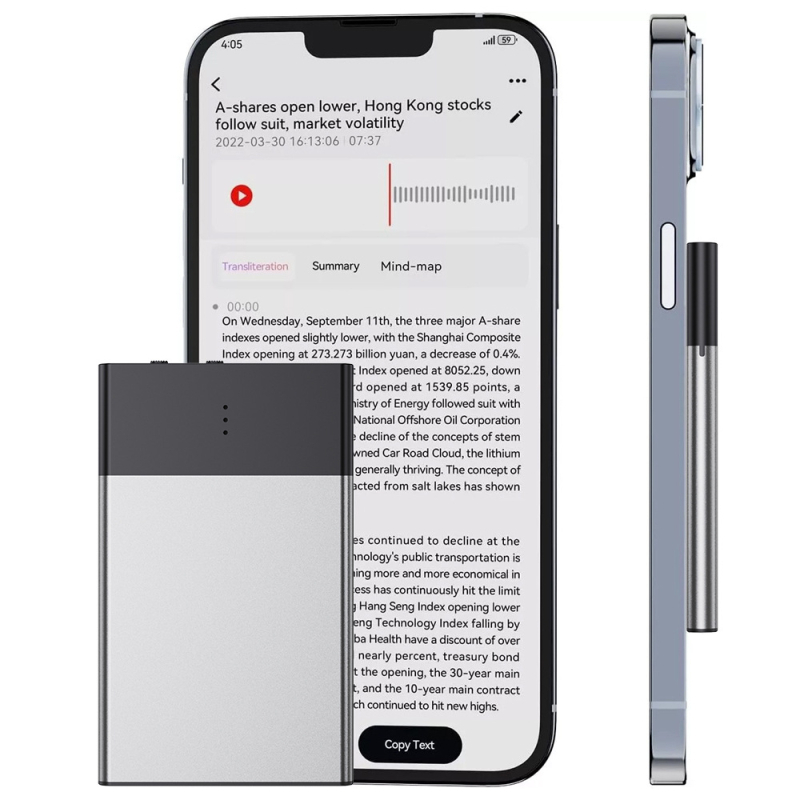 AI rekorders Up-11 AI verzija s prijevodom i inteligentnim prijepisom; formati snimanja WMA, WAV; oko 40 sati snimanja; USB 3.0; trostruki mikrofon