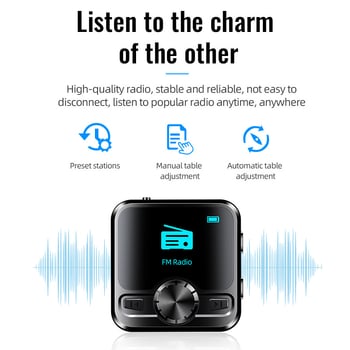 M9 Bluetooth glazbeni player s klipom, prenosni, profesionalno HD snimanje konferencija
