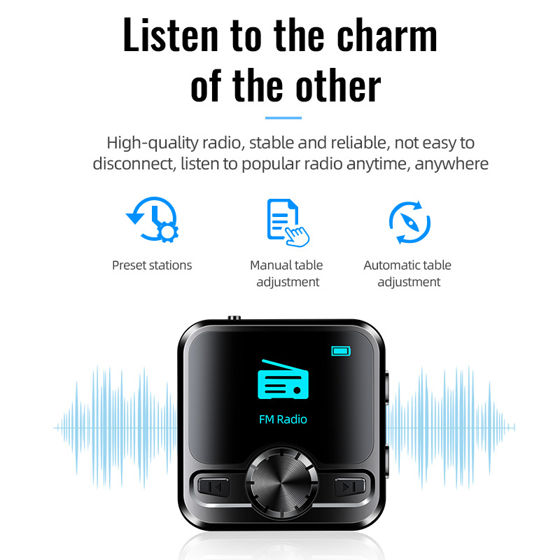 M9 Bluetooth glazbeni player s klipom, prenosni, profesionalno HD snimanje konferencija