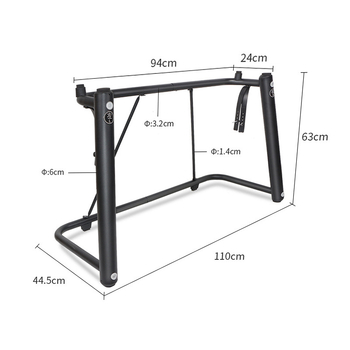 Kovový U-tvarovaný držiak pre elektronické piano, vhodný pre klávesové nástroje, značka Remembering Ming