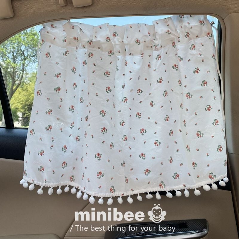 Curtă auto pentru bebeluși, stil mori de vânt, cu ventuze, transparentă, folie de aluminiu, agățată, compatibilă cu JULY MOLY