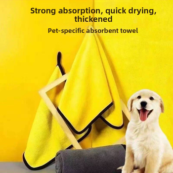 Taomiao Prosop pentru animale – Prosop absorbant de baie din Coral Fleece pentru câini (cutie 100 buc.)