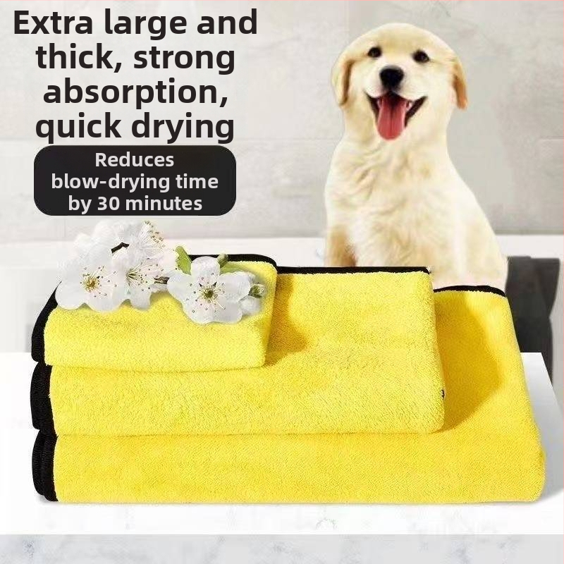 Taomiao Prosop pentru animale – Prosop absorbant de baie din Coral Fleece pentru câini (cutie 100 buc.)