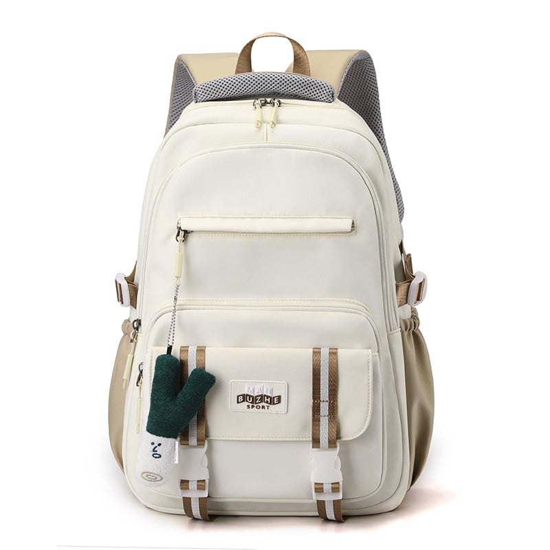 Unisex νάιλον σακίδιο για μαθητές, χωρητικότητας 20–35 L, χωράει 14″ φορητό, αναπνεόμενοι ιμάντες με καμπύλη, street style, ταξιδιωτική αναψυχή