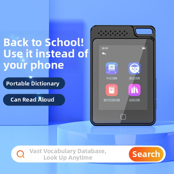 MP3 prehrávač s Bluetoothom a nahrávaním, podpora TF karty, 2,4-palcový TFT displej, USB-C rozhranie