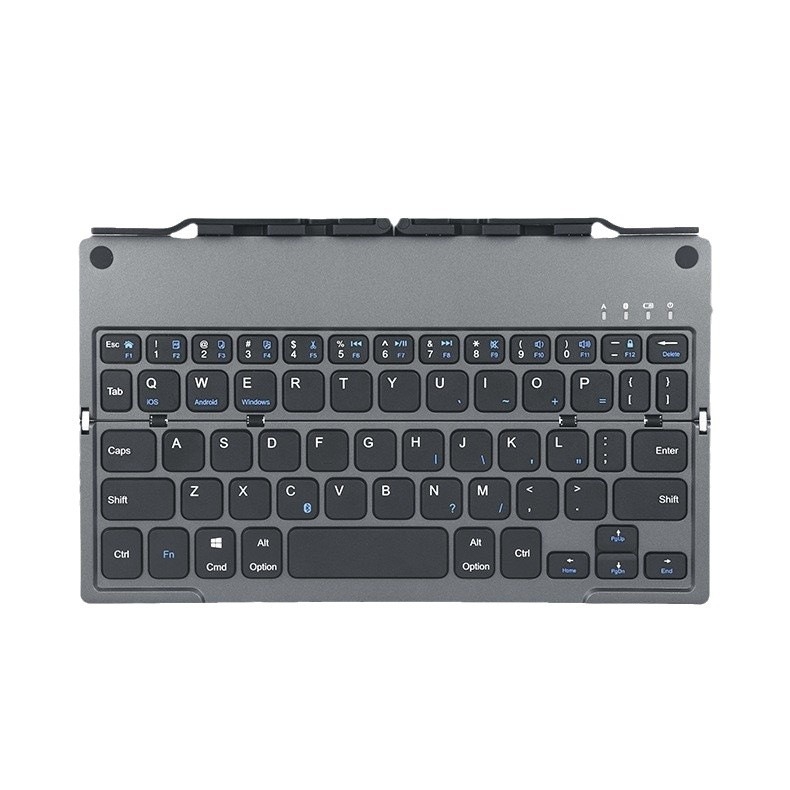 B048 Tastatura Bluetooth pliabilă cu suport încorporat, mini portabilă, încărcare Type-C, ergonomic