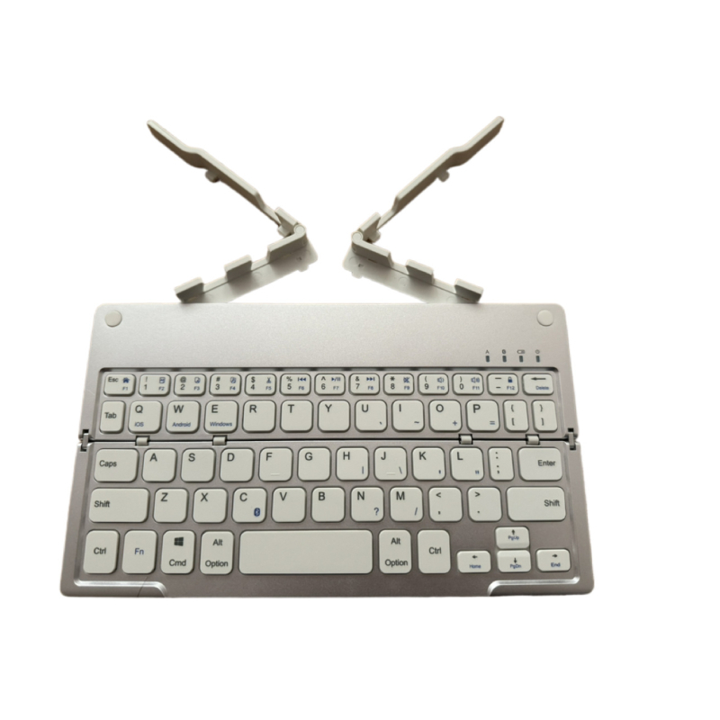 B048 Tastatura Bluetooth pliabilă cu suport încorporat, mini portabilă, încărcare Type-C, ergonomic