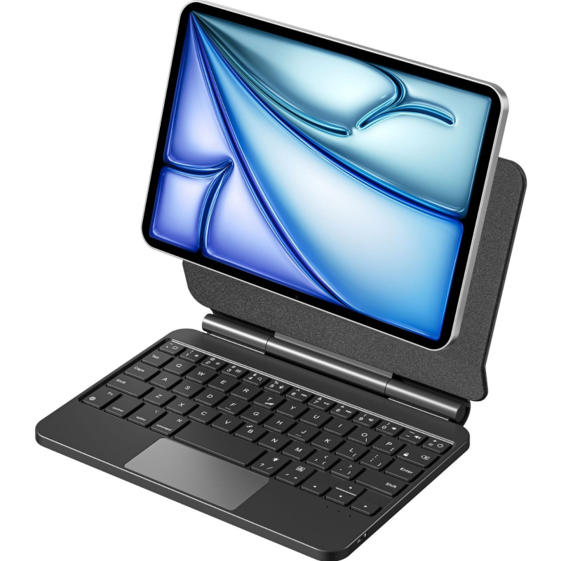 Θήκη με πληκτρολόγιο για Apple iPad mini 6 με ανάκλιση καλύμμα, φωτιζόμενο πληκτρολόγιο, ανθεκτική σε πτώσεις, βάση/στήριγμα, διαχείριση θερμότητας, μαγνητική πρόσδεση