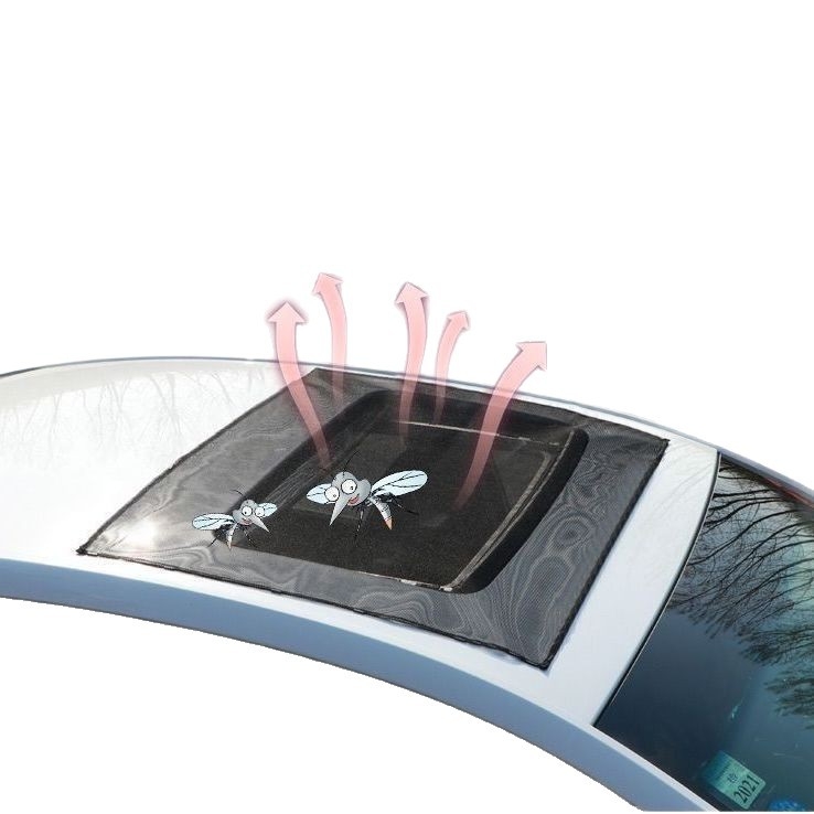 Plasă pentru plafonul panoramic al mașinii, poliester, universală, translucidă, de agățat