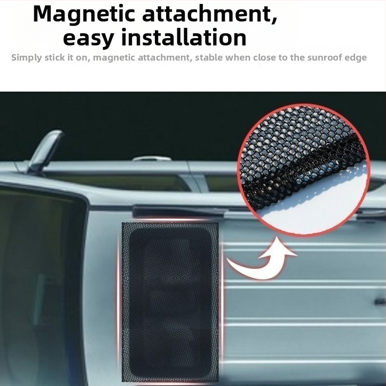 Sieť pre slnečný strešný otvor automobilu, polyester, univerzálny, priehľadný, zavesiteľný