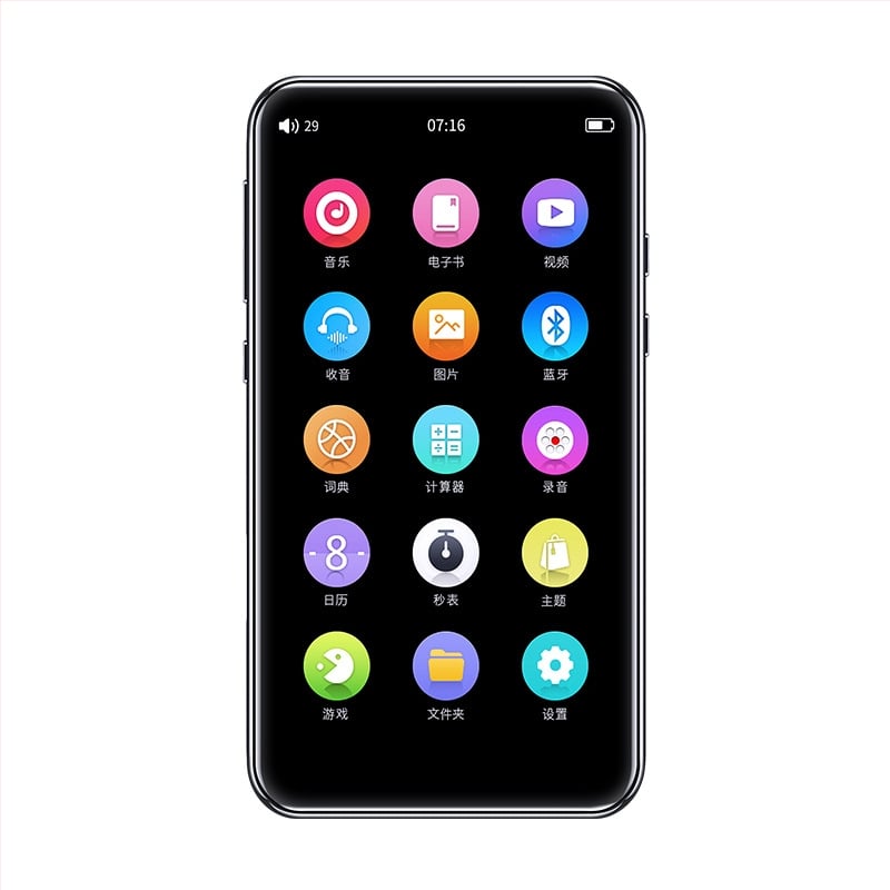 Conodo hudobný prehrávač s Bluetoothom, dotykovým displejom, podpora TF karty, USB 3.0, MP3/WMA/OGG/FLAC/APE formáty