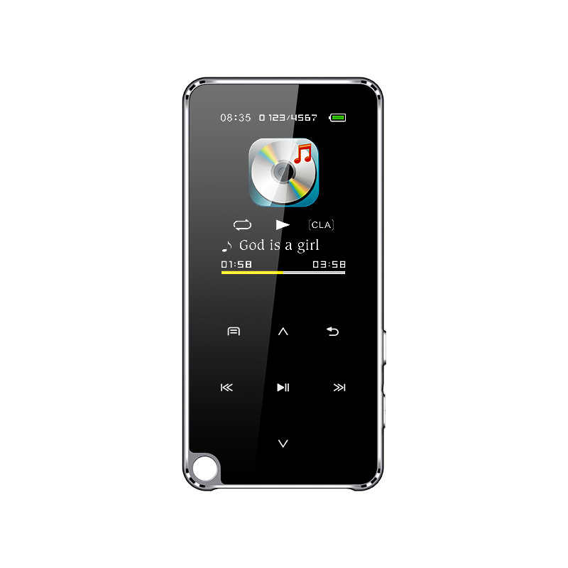 Player MP3 Bluetooth cu card TF, suport MP4, ecran TFT 320x240, formate MP3/WMA/WAV/PCM/AAC, radio FM și înregistrare