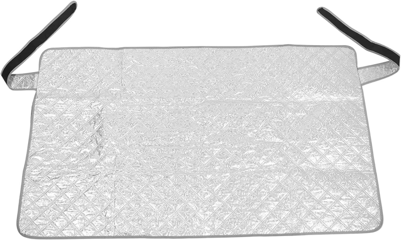 Protecție auto împotriva zăpezii cu montaj telescopic, folie de aluminiu, instalare pe partea din față, personalizare disponibilă