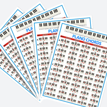 Διάγραμμα συγχορδιών πιάνου — 157 g επικαλυμμένο χαρτί, μοντέλο Chord-10 Debier, συσκευασία: διαφανές σακουλάκι, προέλευση: Foshan