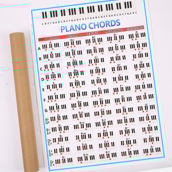 Διάγραμμα συγχορδιών πιάνου — 157 g επικαλυμμένο χαρτί, μοντέλο Chord-10 Debier, συσκευασία: διαφανές σακουλάκι, προέλευση: Foshan