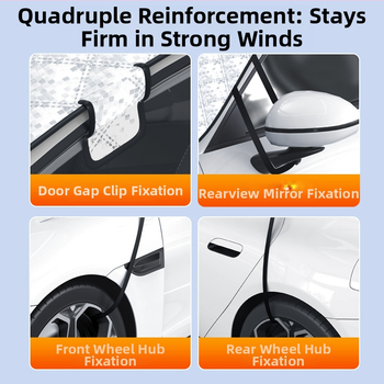 Pokriće za prednje vjetrobransko staklo autom s debelim sjenilom - aluminijska folija + pamuk, ugrađena instalacija, univerzalna prilagodba, tiskanje loga dostupno, prilagođavanje