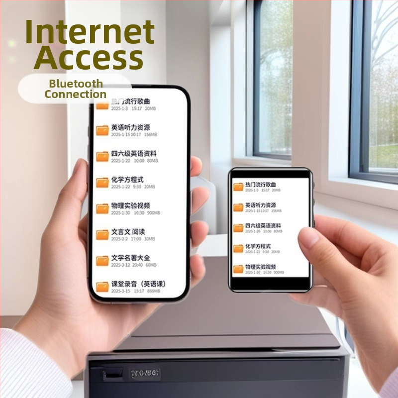 MP3 prehrávač A39s – 2,8-palcový farebný displej, Bluetooth, USB 2.0, TF karta podpora, MP3/WMA/WAV/OGG/FLAC/APE, študentská verzia