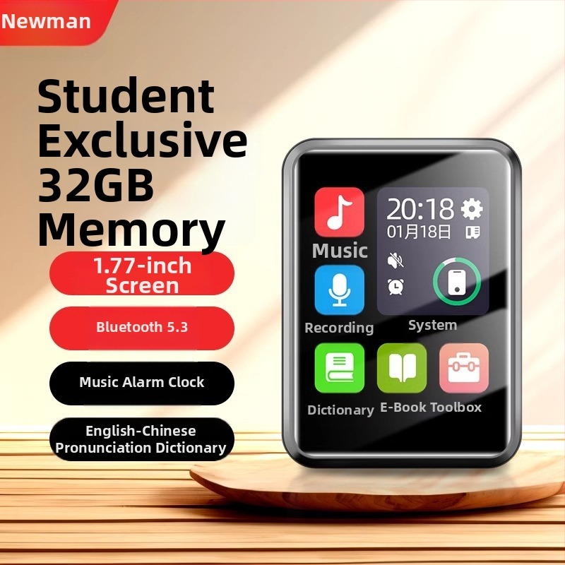 Newman A18 Bluetooth rječnik MP3 player za učenike – englesko slušanje i glazba, TFT zaslon 1.77 inch