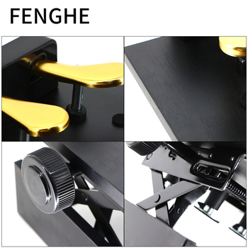 Piano pomocný pedál TB290 — kov+drevo+ABS, nastaviteľný zdvih, príslušenstvo pre klávesové nástroje, značka FENGHE