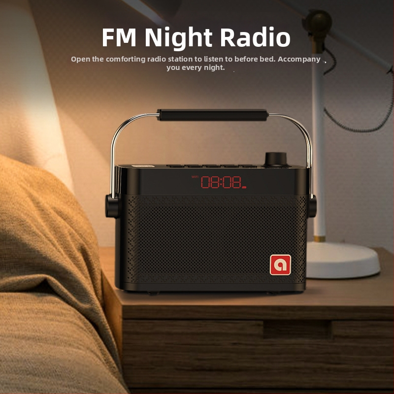 S100 Wi‑Fi internetové rádio – plnohodnotné digitálne ladenie, 10W RMS, Bluetooth/MP3/WMA, batéria 3000mAh