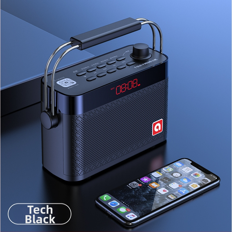 S100 Wi‑Fi internetové rádio – plnohodnotné digitálne ladenie, 10W RMS, Bluetooth/MP3/WMA, batéria 3000mAh