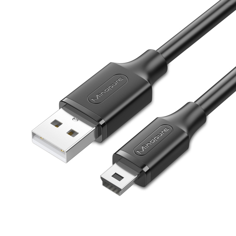 Mindpure cablu de date USB A la Mini-B, cupru pur neoxidat, acoperire nichelată, 1,5 m/3 m, model US004