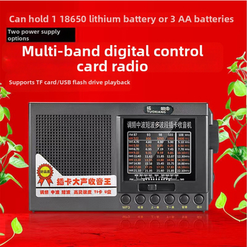 Prenosné rádio s plnou pásmou pre seniorov, model T-6625 — USB rozhranie, podpora MP3, vstavaný reproduktor, batéria nad 4000 mAh