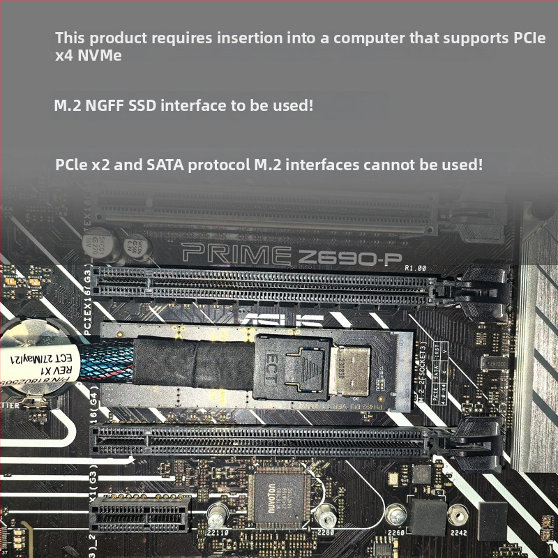 Karta adaptéra Oculink pre M.2 NGFF M-key NVMe PCIe (SFF-8611/8612), PH492-MU/PH492-MD