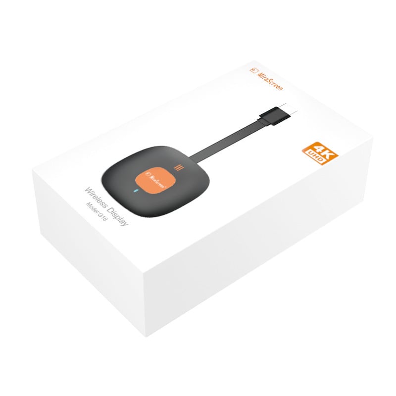 G18 Bežični HDMI adaptor za zrcaljenje zaslona na mobilni TV — AM8272 CPU, 1GB RAM, 4K izlaz, iOS kompatibilan