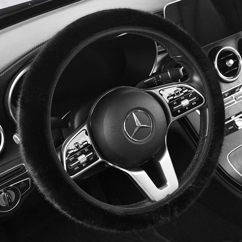 Evans zimska navlaka za volan, umjetni pliš, jednostavan stil, opća ugradnja