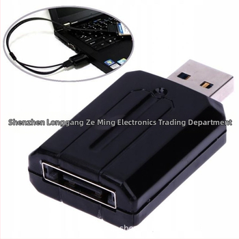USB 3.0 na eSATA adaptér – USB 3.0 rozhranie, rýchlosť prenosu 3.0, meďný jadro, jednokanálový konektor