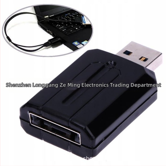 USB 3.0 na eSATA adaptér – USB 3.0 rozhranie, rýchlosť prenosu 3.0, meďný jadro, jednokanálový konektor
