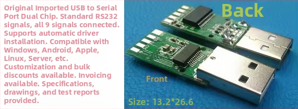 FTDI USB‑to‑RS232 adaptérová doska, FTDI čip, USB‑serial rozhranie, rýchlosť 115200, model SN-200123