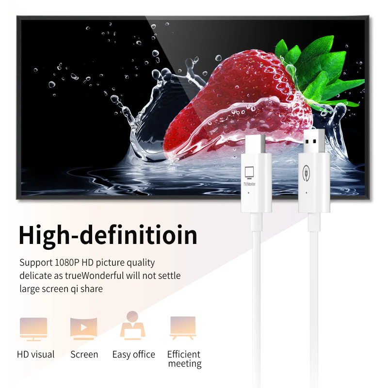 GS6 Bežični HDTV Uređaj za projekciju zaslona - HDMI 1080p, Plug-and-Play P2P
