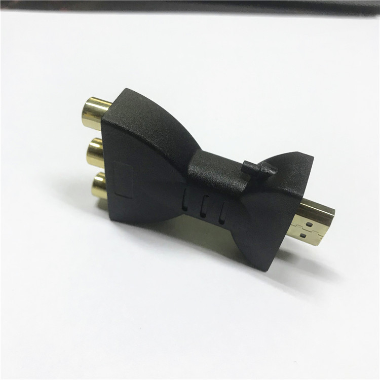 HDMI към AV адаптер, HDMI вход към AV изходи, дизайн с едно гнездо