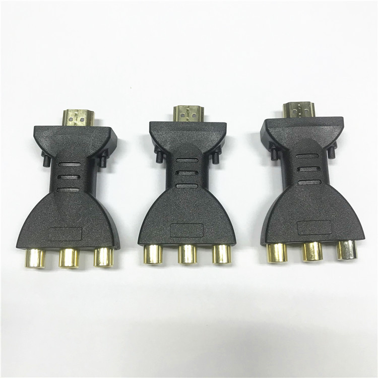 HDMI към AV адаптер, HDMI вход към AV изходи, дизайн с едно гнездо